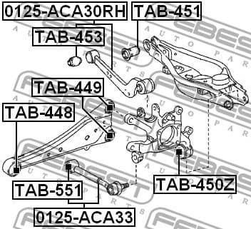 Control/Trailing Arm, wheel suspension 0125-ACA33 - image 2