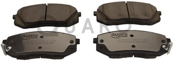 Brake Pad Set, disc brake QUARO SILVER CERAMIC QP6702C