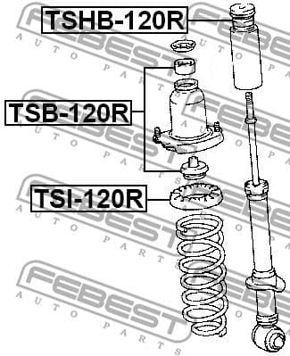 Spacer Tube, shock absorber TSB-120R - image 2