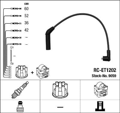 Ignition Cable Kit RC-ET1202
