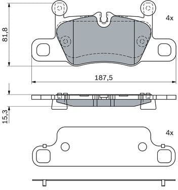 Brake Pad Set, disc brake 0 986 424 972