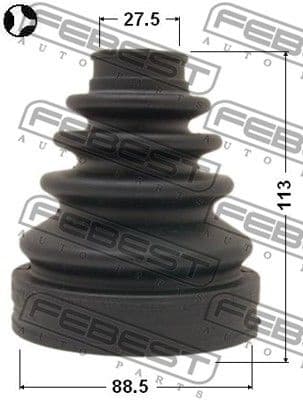 Bellow, drive shaft 0115-GRJ120T - image 2