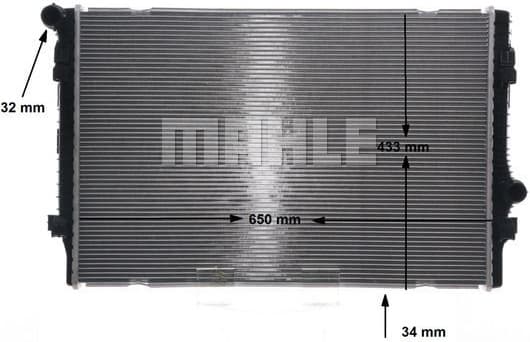 Radiator, engine cooling BEHR CR 811 000S - image 7