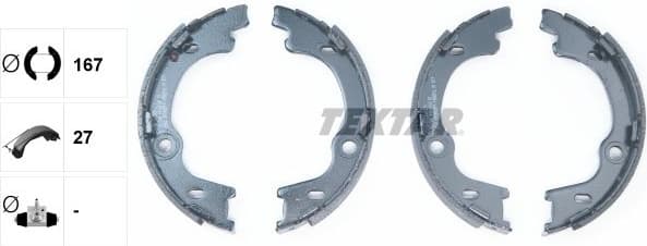 Brake Shoe Set, parking brake 91068100