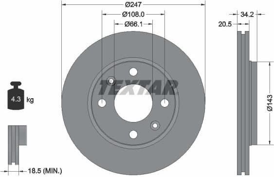 Brake Disc PRO 92043103