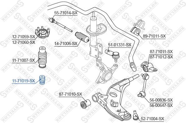 Rubber Buffer, suspension 11-71019-SX - image 2