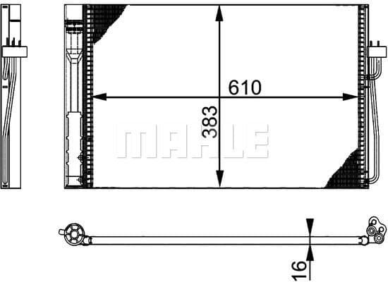 Condenser, air conditioning BEHR *** PREMIUM LINE *** AC 345 000P - image 2