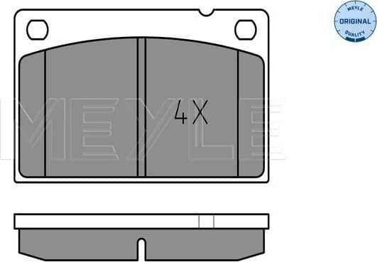Brake Pad Set, disc brake MEYLE-ORIGINAL: True to OE. 025 201 5316