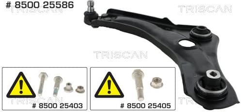 Control/Trailing Arm, wheel suspension 8500 25586