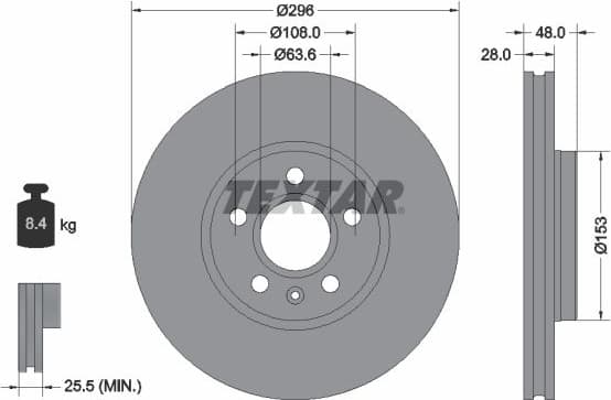 Brake Disc PRO+ 92287505