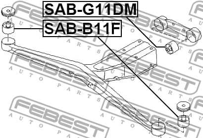 Mounting, differential SAB-B11F - image 2