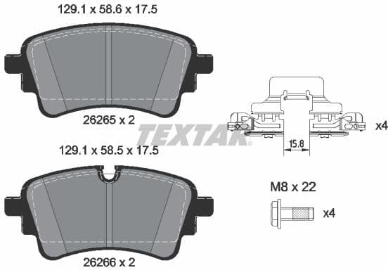 Brake Pad Set, disc brake 2626503