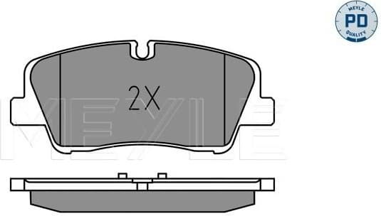 Brake Pad Set, disc brake MEYLE-PD: Advanced performance and design. 025 224 1817/PD - image 2