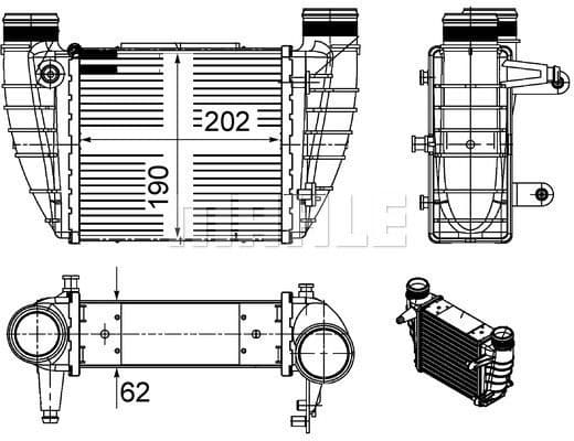 Charge Air Cooler BEHR CI 486 000S