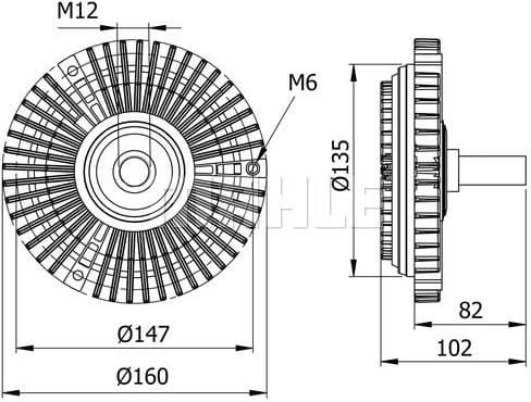 Clutch, radiator fan BEHR CFC 29 000S