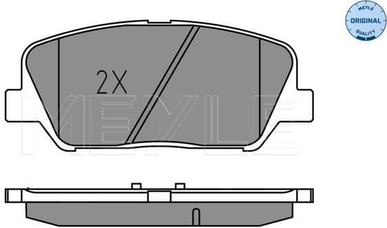 Brake Pad Set, disc brake MEYLE-ORIGINAL: True to OE. 025 249 1517 - image 2