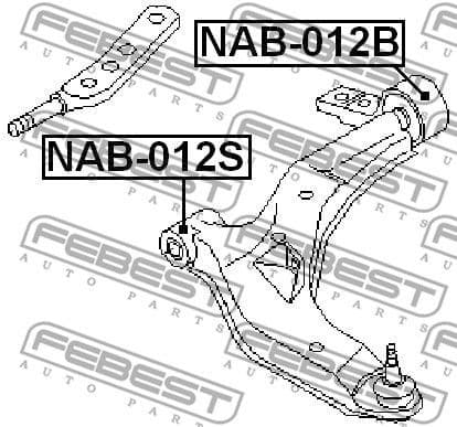Mounting, control/trailing arm NAB-012B - image 2