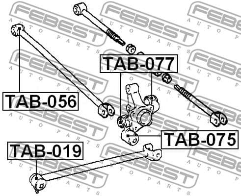 Mounting, control/trailing arm TAB-056 - image 2
