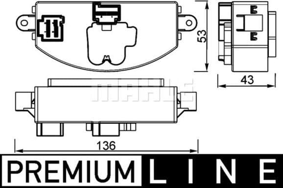 Regulator, interior blower BEHR *** PREMIUM LINE *** ABR 106 000P