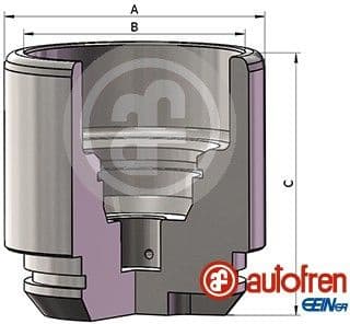 Piston, brake caliper D025691