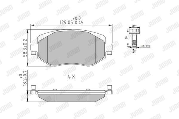 Brake Pad Set, disc brake 573842J