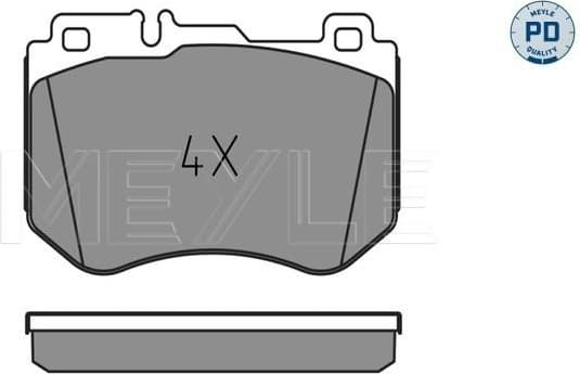 Brake Pad Set, disc brake MEYLE-PD: Advanced performance and design. 025 259 9719/PD