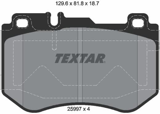 Brake Pad Set, disc brake 2599701