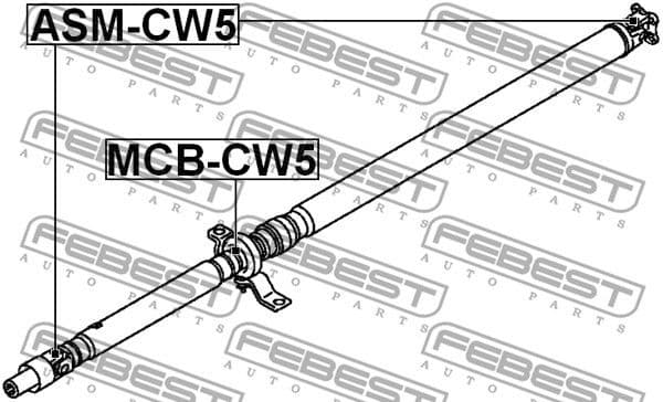 Joint, propshaft ASM-CW5 - image 2