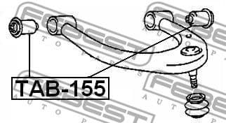 Mounting, control/trailing arm TAB-155 - image 2
