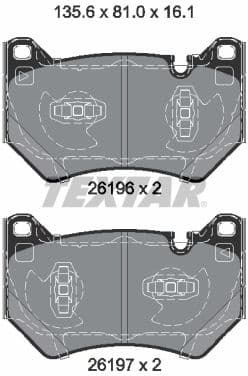 Brake Pad Set, disc brake 2619601