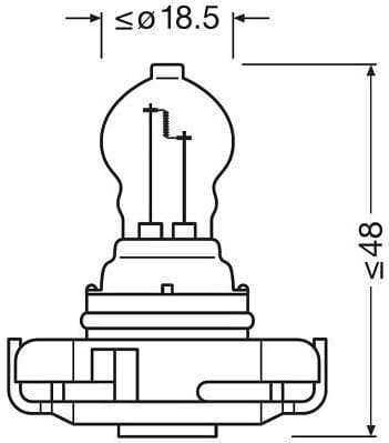 Bulb, auxiliary stop light ORIGINAL 5201 - image 3