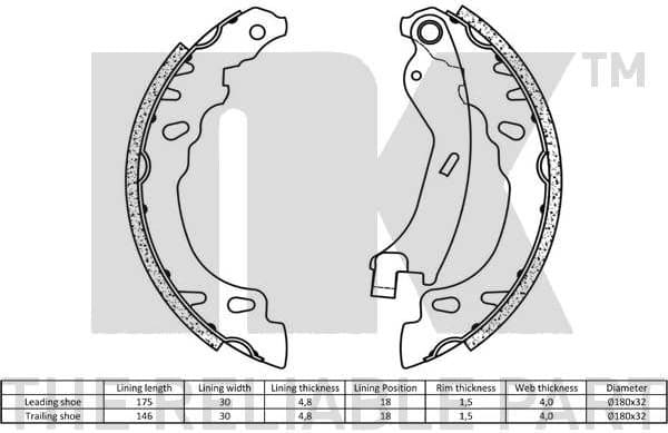 Brake Shoe Set 2723727