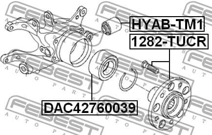 Mounting, control/trailing arm HYAB-TM1 - image 2