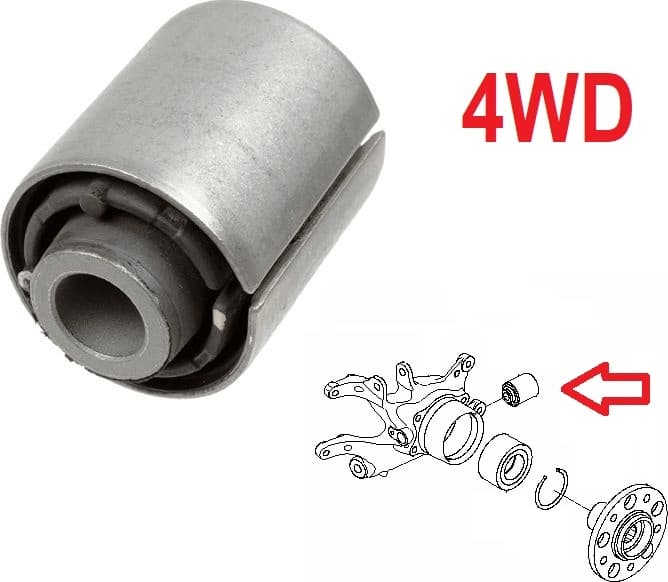 Silentblock rear axle 42424 01