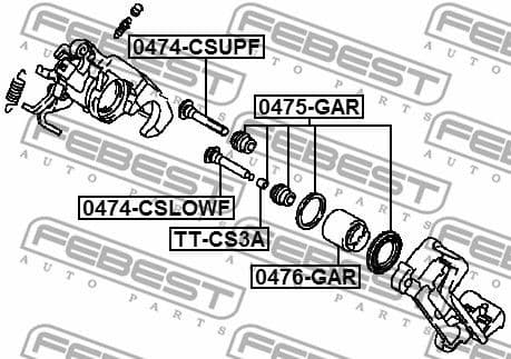 Repair Kit, brake caliper 0475-GAR - image 2