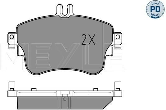 Brake Pad Set, disc brake MEYLE-PD: Advanced performance and design. 025 253 2619/PD - image 2