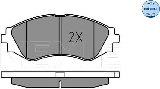 Brake Pad Set, disc brake MEYLE-ORIGINAL: True to OE. 025 232 3417/W - image 2
