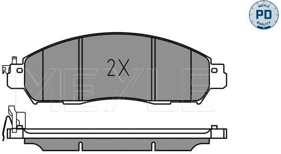 Brake Pad Set, disc brake MEYLE-PD: Advanced performance and design. 025 224 3917/PD
