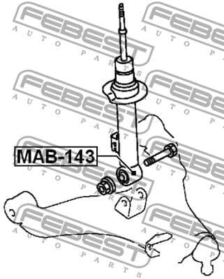 Bush, shock absorber MAB-143 - image 2