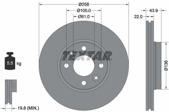 Brake Disc PRO 92241503