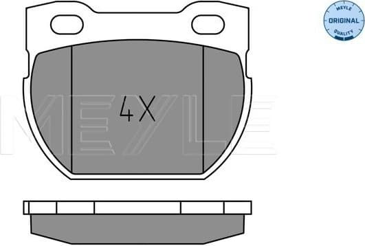 Brake Pad Set, disc brake MEYLE-ORIGINAL: True to OE. 025 234 7118
