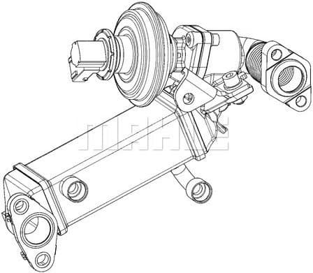 Cooler, exhaust gas recirculation BEHR *** PREMIUM LINE *** CE 8 000P - image 2