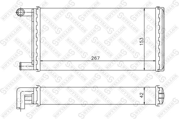 Heat Exchanger, interior heating 10-35067-SX