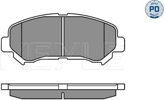 Brake Pad Set, disc brake MEYLE-PD: Advanced performance and design. 025 246 3217/PD