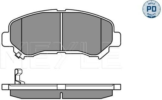 Brake Pad Set, disc brake MEYLE-PD: Advanced performance and design. 025 246 3217/PD - image 2