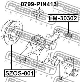 Repair Kit, steering knuckle SZOS-001 - image 2