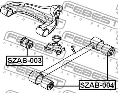 Mounting, control/trailing arm SZAB-004 - image 2