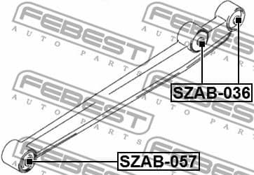 Mounting, control/trailing arm SZAB-036 - image 2