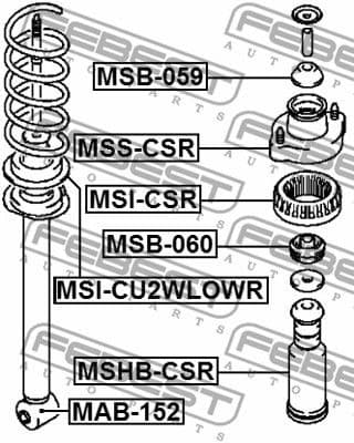 Suspension Strut Support Mount MSS-CSR - image 2