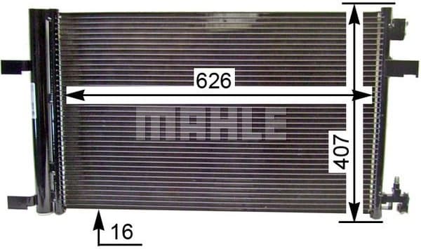 Condenser, air conditioning BEHR AC 637 000S - image 11